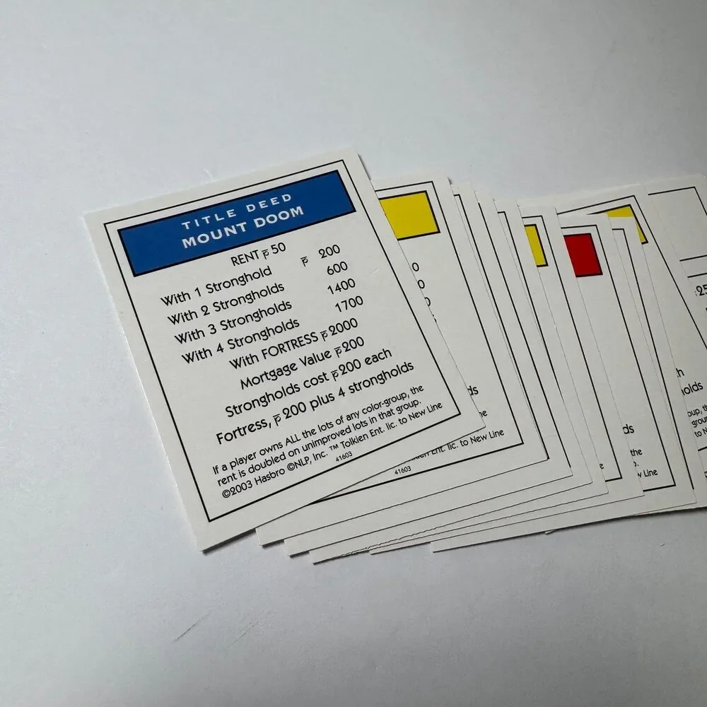 Hasbro 2003 monopoly